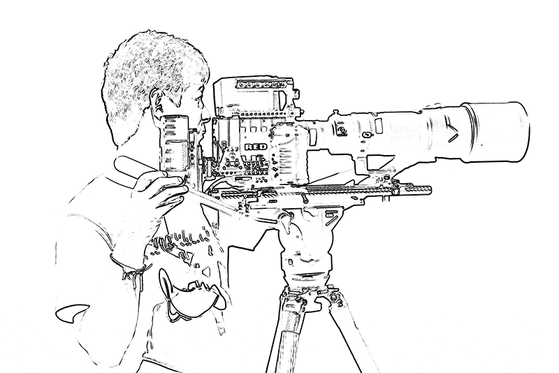 カメラマンのイラスト